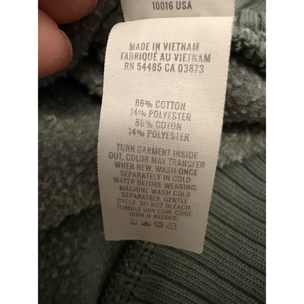 Aerie Quarter Snap Sweatshirt Womens L Royal Palm Oversized Back To Campus - Picture 8 of 11